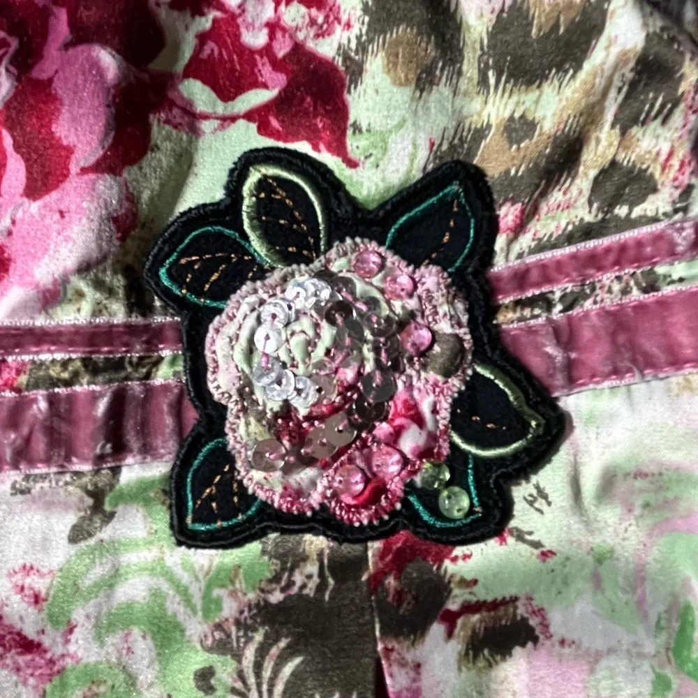 CHILDREN’ PLACE GIRLS MULI‎ PATTERNED FLORAL PLEATED SKIRT PINK YOUTH SZ 6